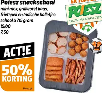 Poiesz Poiesz snackschaal aanbieding