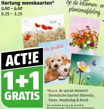 Poiesz Hartung wenskaarten aanbieding