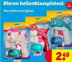 Kruidvat Dieren bellenblaaspistool aanbieding