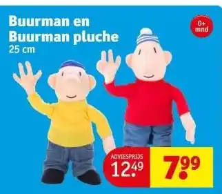 Kruidvat Buurman en Buurman pluche aanbieding