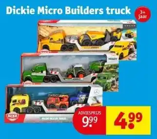 Kruidvat Dickie Micro Builders truck aanbieding