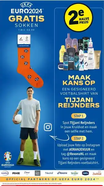 Kruidvat MAAK KANS OP EEN GESIGNEERD VOETBALSHIRT VAN TIJJANI REIJNDERS aanbieding