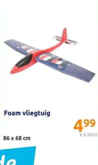 Action Foam vliegtuig 86 x 68 cm aanbieding