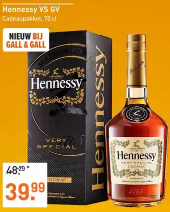 Gall & Gall Hennessy VS GV Cadeaupakket, 70 cl aanbieding