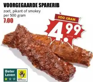 MCD Supermarkt VOORGEGAARDE SPARERIB aanbieding