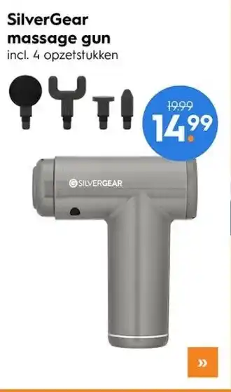 Blokker SilverGear massage gun aanbieding