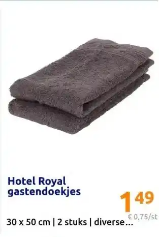 Action Hotel Royal gastendoekjes aanbieding