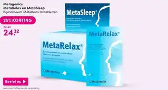 DA Metagenics metarelax en metasleep aanbieding