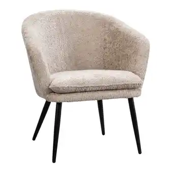 Leen Bakker Fauteuil Cloe - stof - beige aanbieding