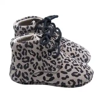 Babypark Mavies Classic Babyschoentjes Leopard Grey aanbieding