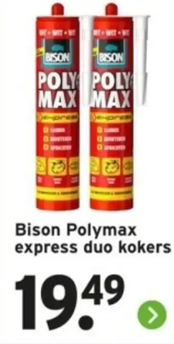 GAMMA Bison Polymax express duo kokers aanbieding