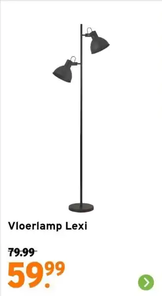 GAMMA Vloerlamp Lexi aanbieding