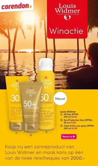 DA Louis Widmer All Day SPF30 aanbieding