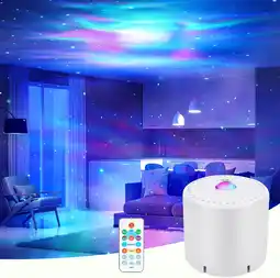 Amazon LED Ster Projector, Galaxy Projector met Afstandsbediening, Verstelbare Snelheid en Helderheid Night Light Projector, Aurora  aanbieding