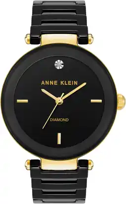 Amazon Anne Klein Vrouwen Keramisch Armbandhorloge, AK/1018BKBK aanbieding