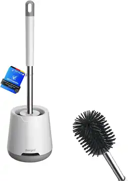 Amazon Ibergrif M34152 - Brushes and Board of Toilet (Brush and Support for WC, Silicone), White aanbieding