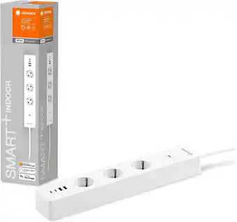 Amazon LEDVANCE Smart Plug mit WiFi Technologie, dreifache Steckdosenleiste mit Überlastschutz und Überspannungsschutz inklusive USB aanbieding