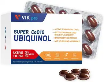 Amazon VIK pro Kaneka Ubiquinol Coenzyme Q10 100 mg 60 Capsules Hoogwaardige Q10 van plantaardige fermentatie Q10 capsules hooggedos aanbieding