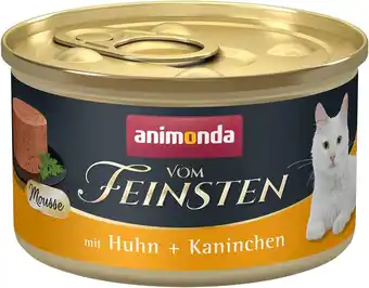 Amazon animonda vom Feinsten Schuimvoeding voor katten volwassenen kat zonder suiker met kip + konijn, 12 x 85 cm aanbieding