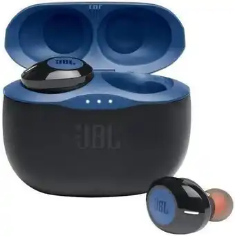 Amazon JBL Tune 125 TWS Draadloze bluetooth oordopjes met krachtige bass, 32 uur baterijduur inclusief oplaadcase, in blauw aanbieding