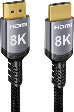 Amazon Sniokco 8K 4K HDMI-kabel 48Gbps 15M, High Speed HDMI -kabel Aluminium 4K@120Hz 8K@60Hz, DTS:X, HDCP 2.2 & 2.3, eARC HDR 10 Co aanbieding