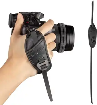 Amazon SMALLRIG Wrist Strap Polsband voor Camerakooi, Draagriem met Snel Verstelbaar en Afneembaar Ontwerp Veilige Grip voor Camerak aanbieding