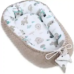 Amazon Warm nest baby 90x50 cm - knuffelnest pasgeboren nest winter/herfst cocon babynest Afrika kaki aanbieding