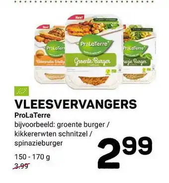 Ekoplaza Vleesvervangers ProLaTerre aanbieding