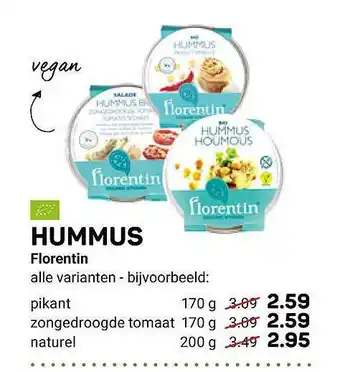 Ekoplaza Hummus Florentin aanbieding