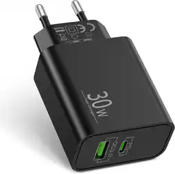Amazon LUOSIKE 30W USB C Lader met Extra USB-A Poort, USB C Charger/Power Adapter/Stekker, Snellader Compatibel met iPhone 15/14/13/ aanbieding