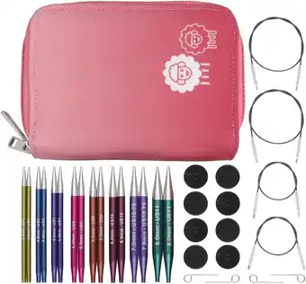 Amazon KnitPro Zing breinaaldenset, rond, verwisselbaar, speciale korte punt van 10 cm, luxe set aanbieding