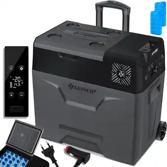 Amazon KESSER Compressorkoelbox, elektrische vriezer, 50 liter, met bediening via app, USB-aansluiting, 12/24 V, 230 V, telescoopsta aanbieding