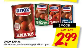 Dekamarkt Unox knaks 400g aanbieding