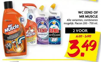 Dekamarkt WC Eend of Mr Muscle aanbieding