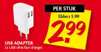 Dekamarkt USB Adapter aanbieding