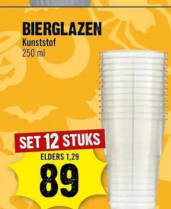 Dirck 3 Bierglazen Kunststof aanbieding