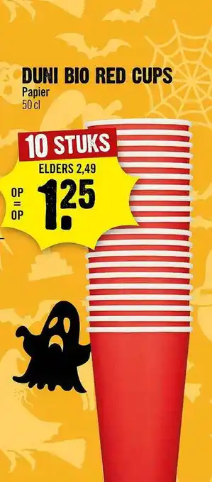 Dirck 3 Duni Bio Red Cups Papier aanbieding