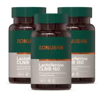 De Online Drogist Bonusan Lactoferrine 150mg Capsules Multiverpakking aanbieding