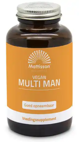 De Online Drogist Mattisson HealthStyle Vegan Multi Man Capsules aanbieding