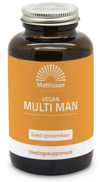 De Online Drogist Mattisson HealthStyle Vegan Multi Man Capsules aanbieding