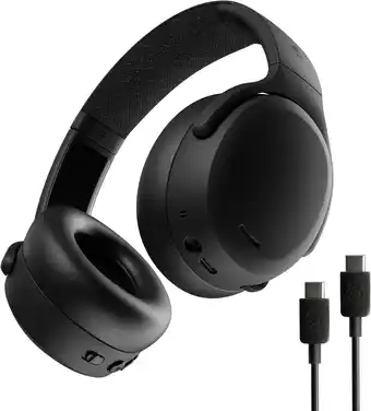 Amazon Skullcandy Crusher ANC 2 Draadloze over-ear koptelefoon met ruisonderdrukking, Sensory Bass, een accuduur van 50 uur, Skull-i aanbieding