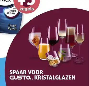 Hoogvliet Spaar Voor Gusto Kristalglazen aanbieding