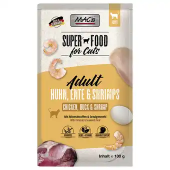 Zooplus MAC´s Cat Maaltijdzakjes 24 x 100 g Kattenvoer - Eend & Garnalen aanbieding