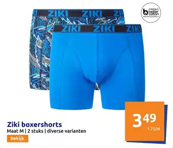 Action Ziki boxershorts aanbieding