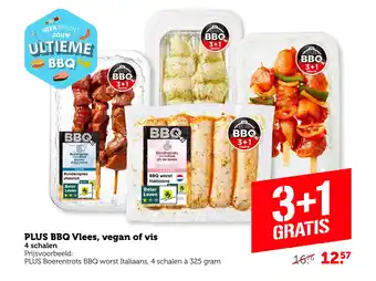 Coop PLUS BBQ Vlees, vegan of vis aanbieding