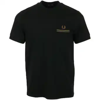 Spartoo T-shirt Korte Mouw Fred Perry Loopback Jersey Pocket T-Shirt aanbieding