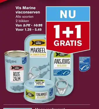 Hoogvliet Vis Marine Visconserven aanbieding