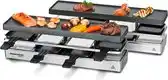 Bol.com Rommelsbacher RC1600 4+4 Persoons Raclette-Grill 1950W Zilver/Zwart aanbieding