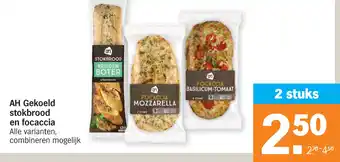 Albert Heijn AH Gekoeld stokbrood en focaccia aanbieding