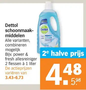 Albert Heijn Dettol schoonmaakmiddelen aanbieding